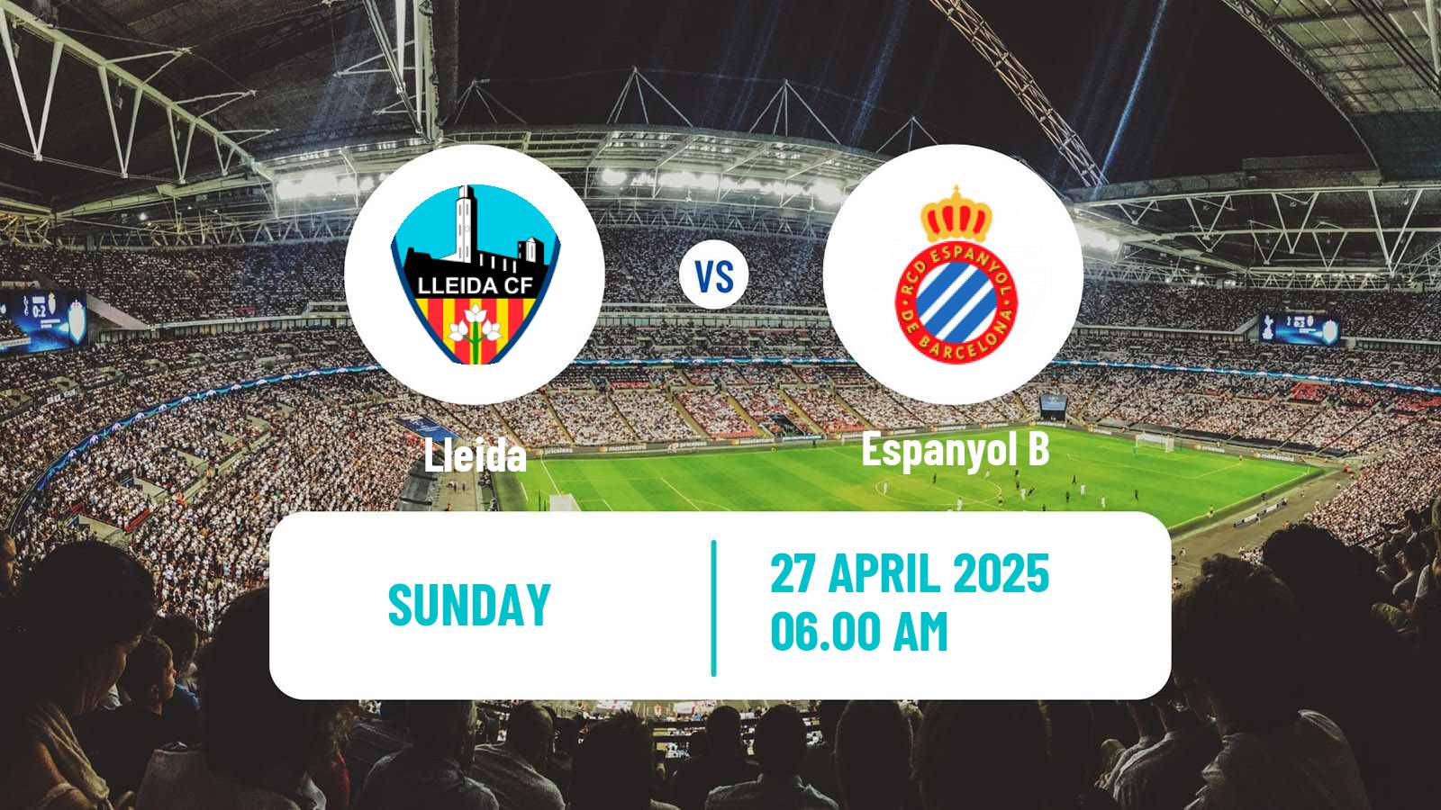 Soccer Spanish Segunda RFEF - Group 3 Lleida - Espanyol B