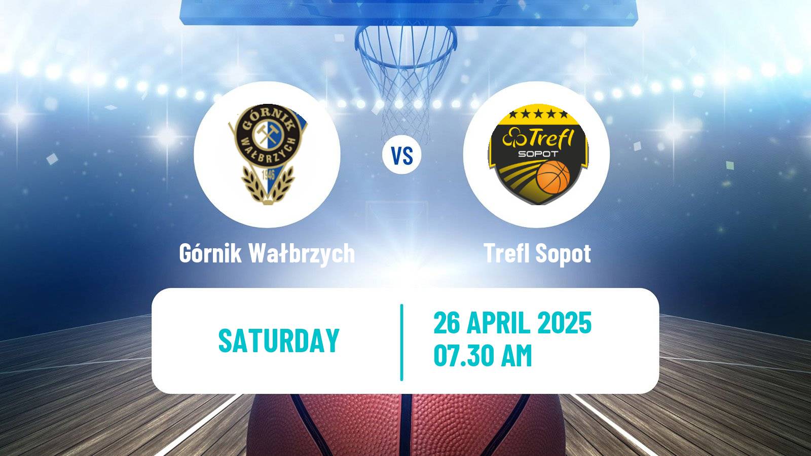 Basketball Polish Basket Liga Górnik Wałbrzych - Trefl Sopot