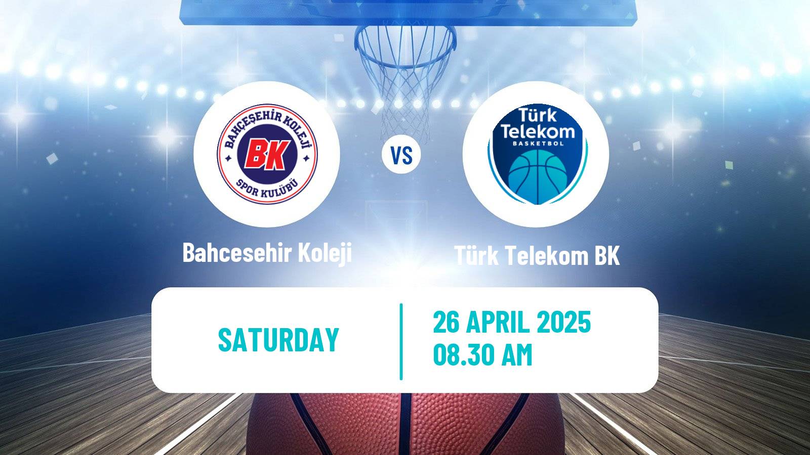Basketball Turkish Basketball Super Ligi Bahcesehir Koleji - Türk Telekom BK