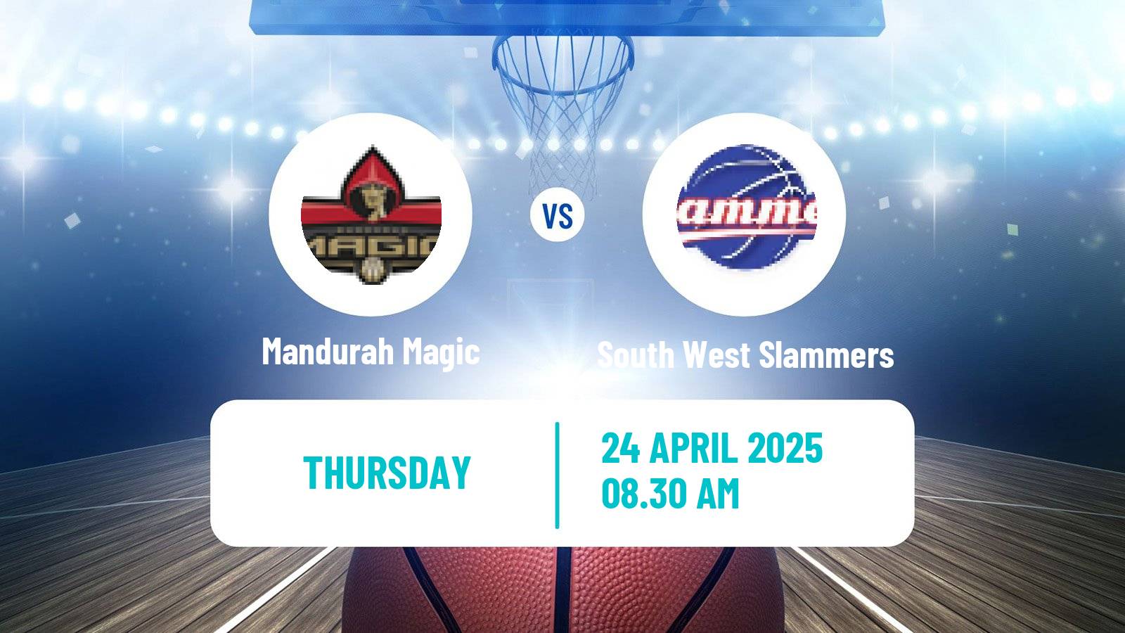Basketball Australian NBL1 West Mandurah Magic - South West Slammers