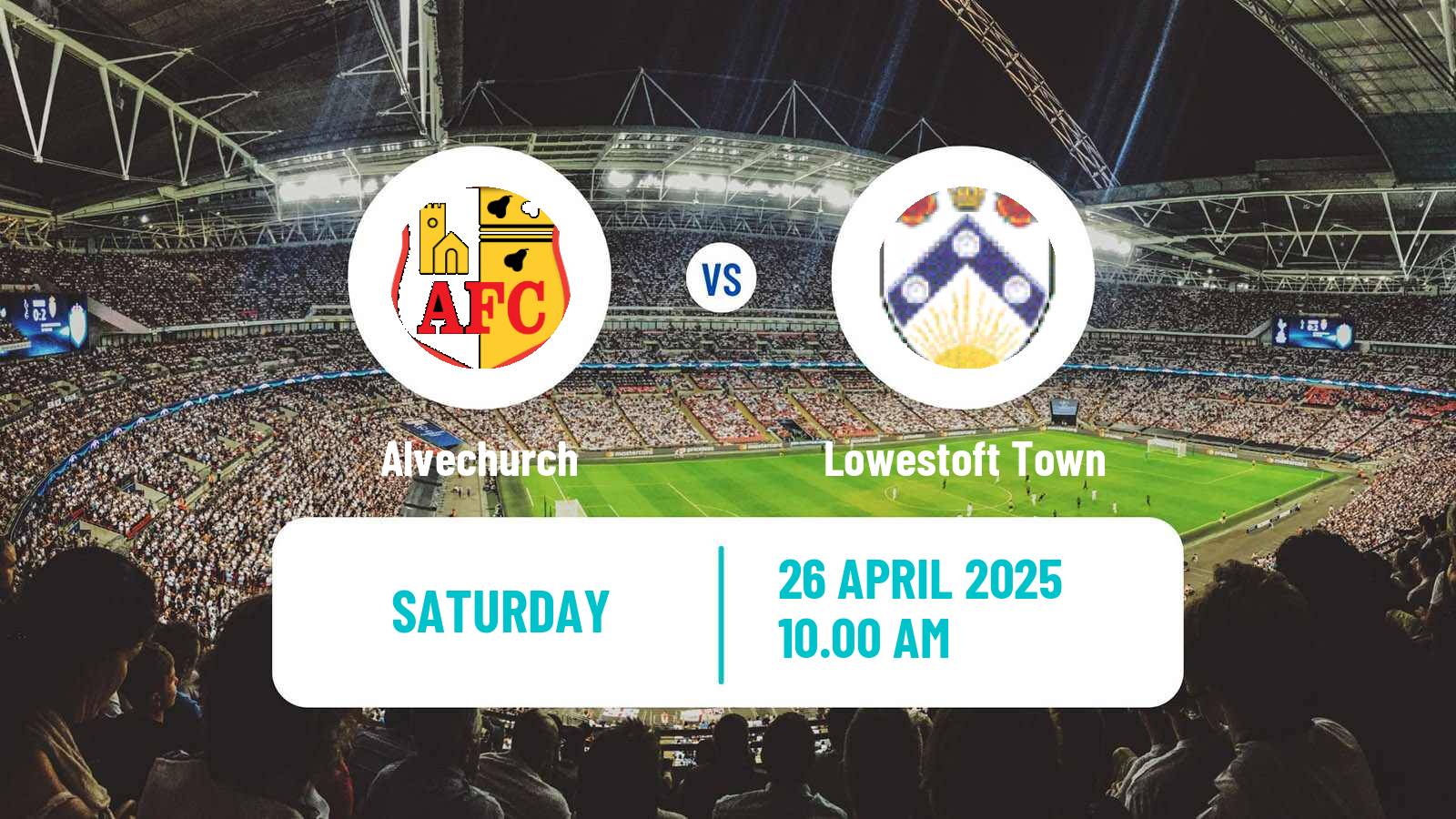 Soccer English Southern League Central Division Alvechurch - Lowestoft Town