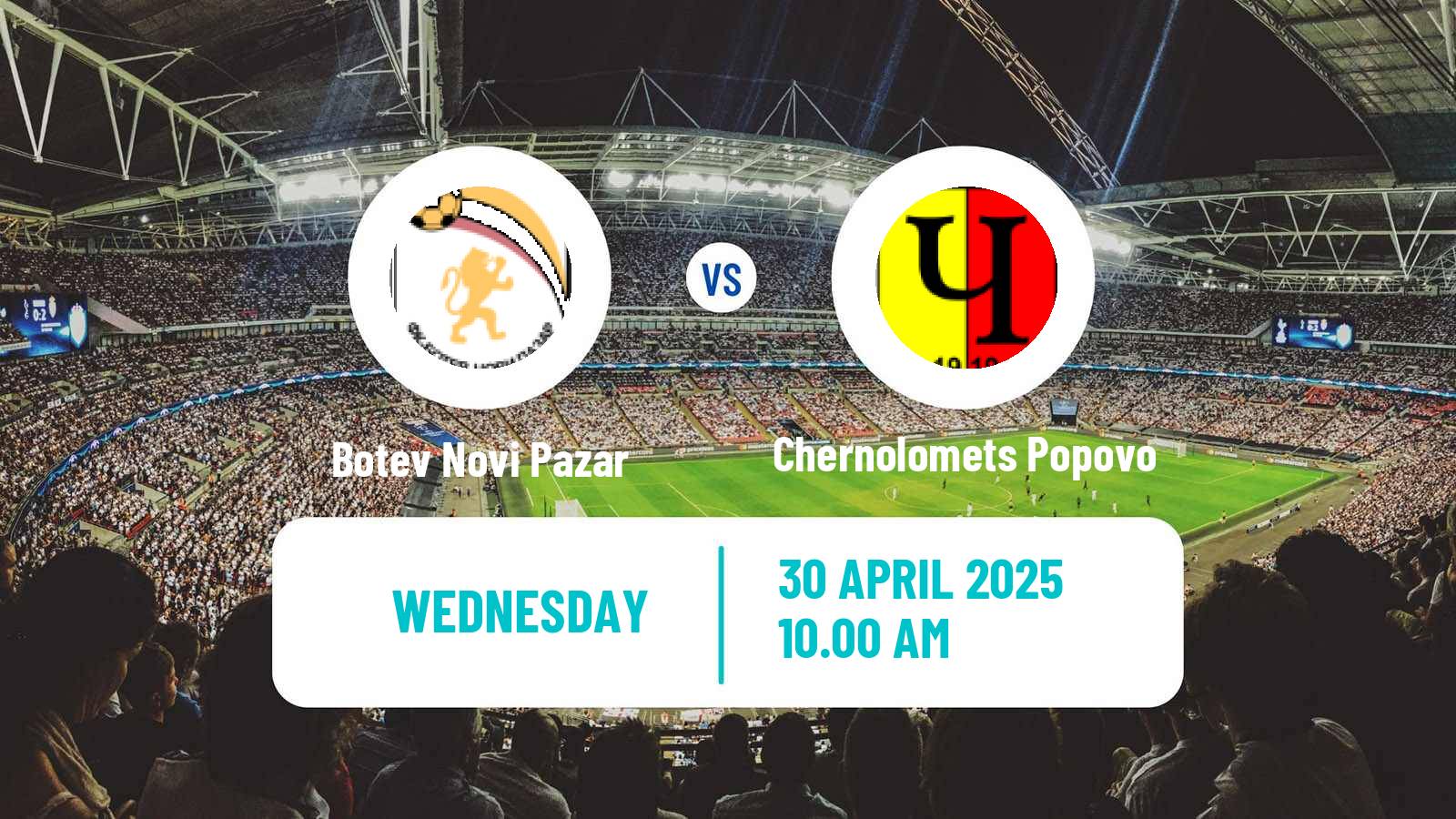 Soccer Bulgarian Third League - North-East Botev Novi Pazar - Chernolomets Popovo