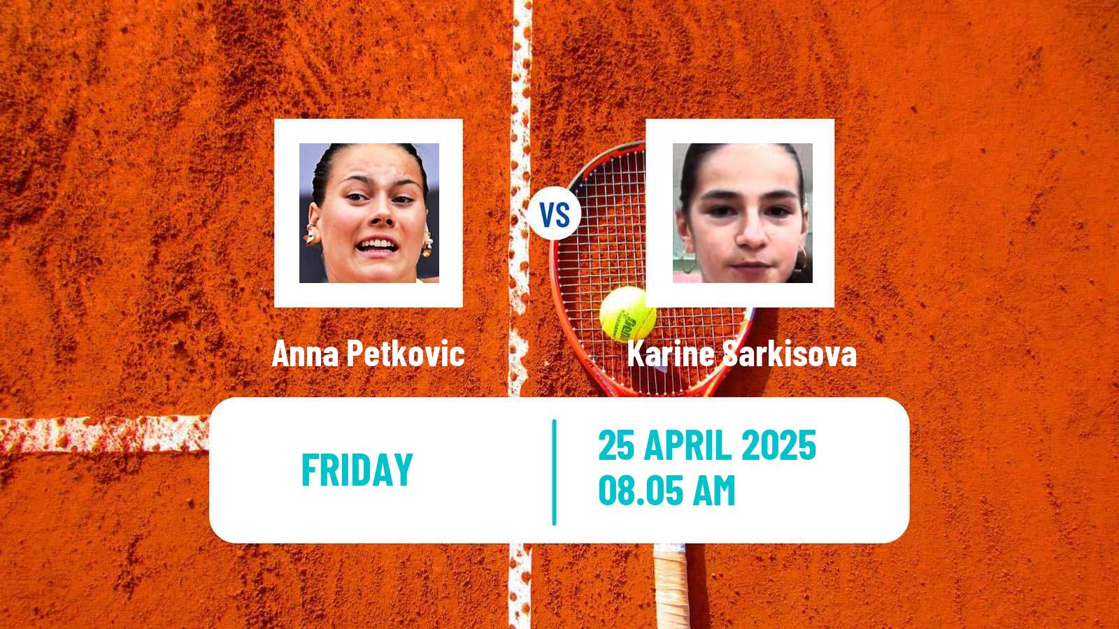 Tennis ITF W15 Kursumlijska Banja Women Anna Petkovic - Karine Sarkisova