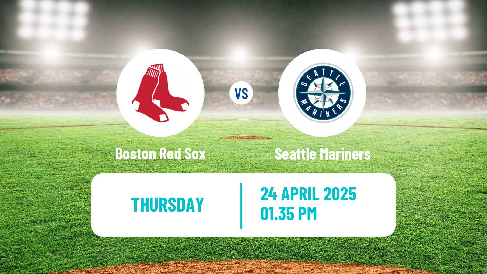 Baseball MLB Boston Red Sox - Seattle Mariners