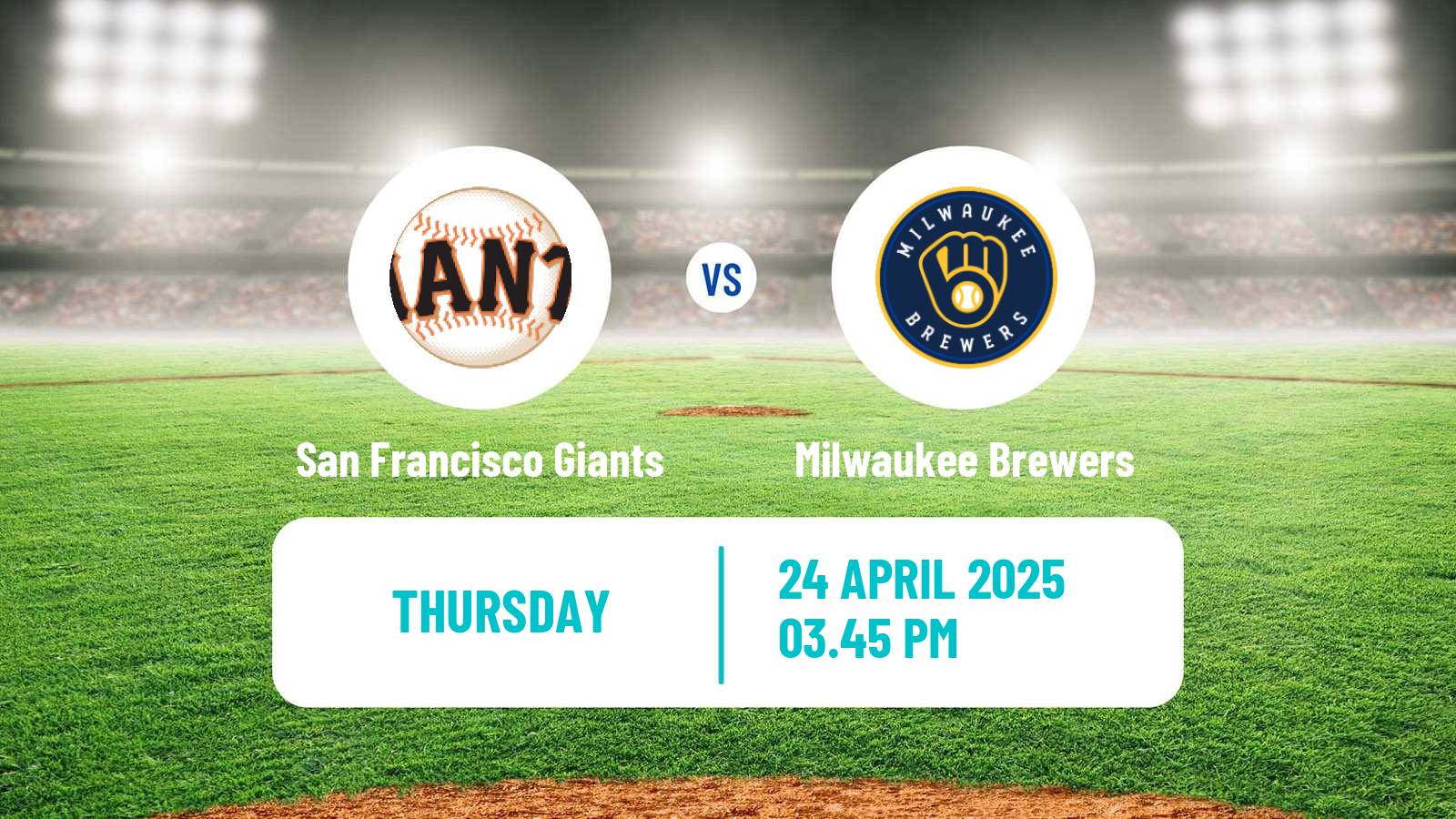 Baseball MLB San Francisco Giants - Milwaukee Brewers