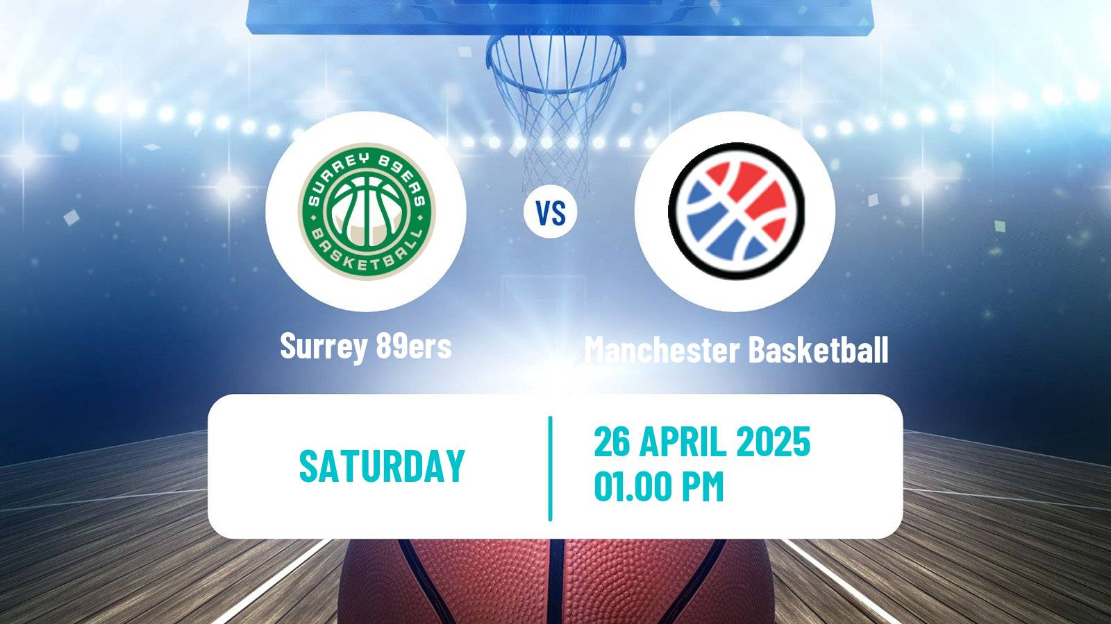 Basketball British Basketball League Surrey 89ers - Manchester Basketball