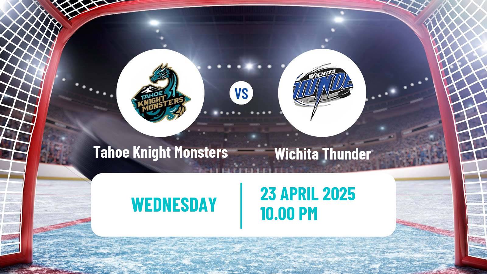 Hockey ECHL Tahoe Knight Monsters - Wichita Thunder