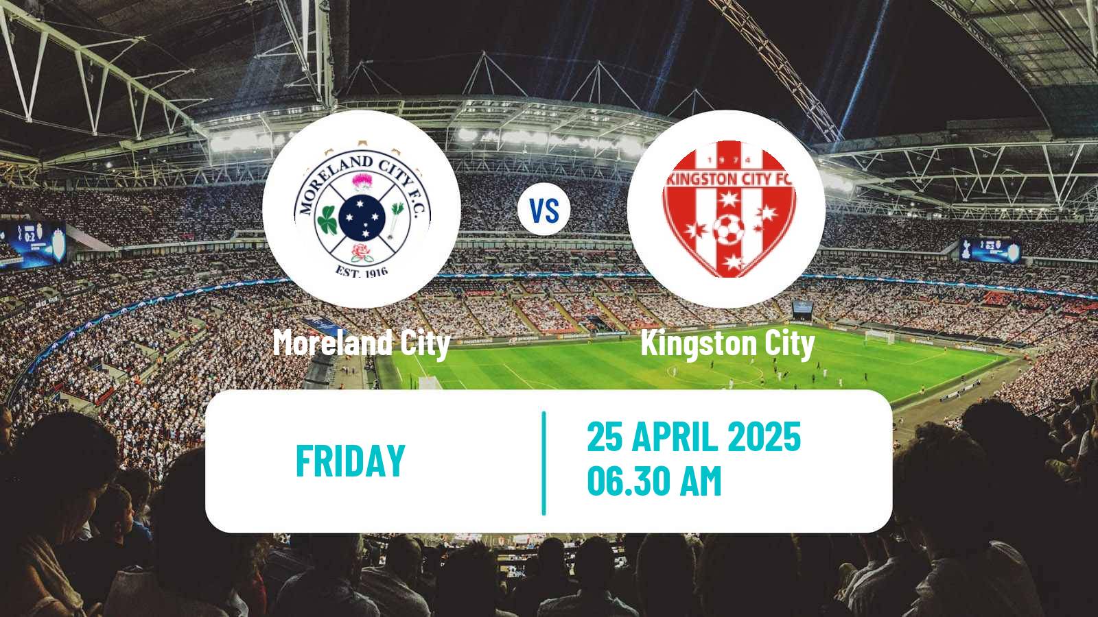 Soccer Australian Victoria Premier League Moreland City - Kingston City
