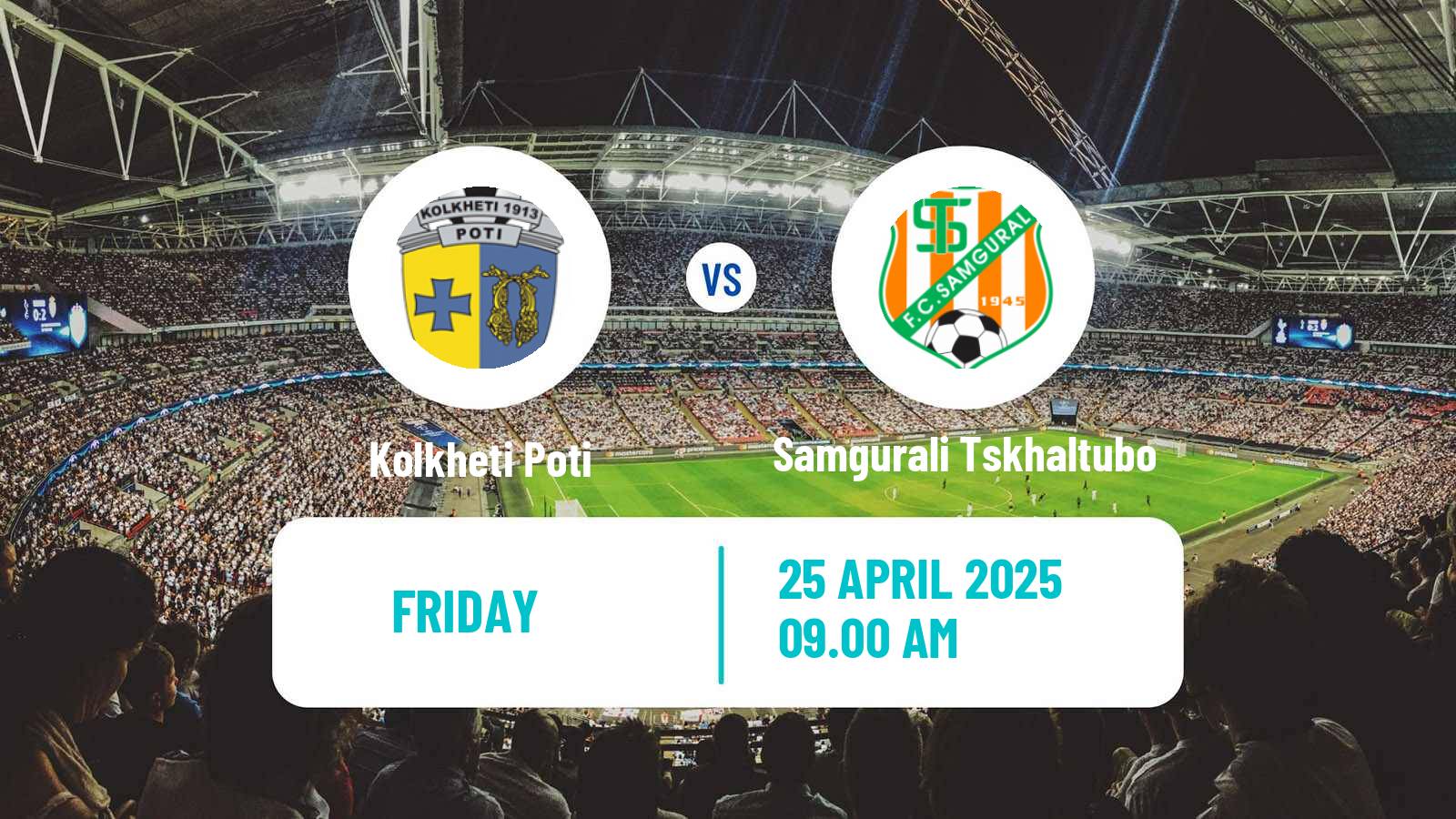 Soccer Georgian Erovnuli Liga Kolkheti Poti - Samgurali Tskhaltubo