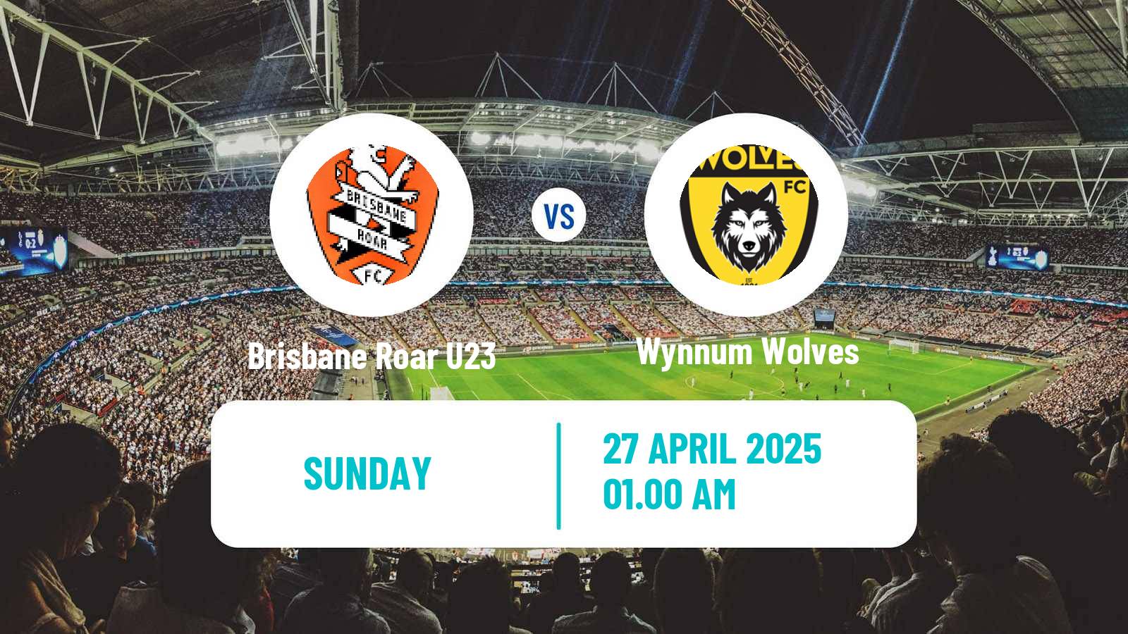 Soccer Australian NPL Queensland Brisbane Roar U23 - Wynnum Wolves