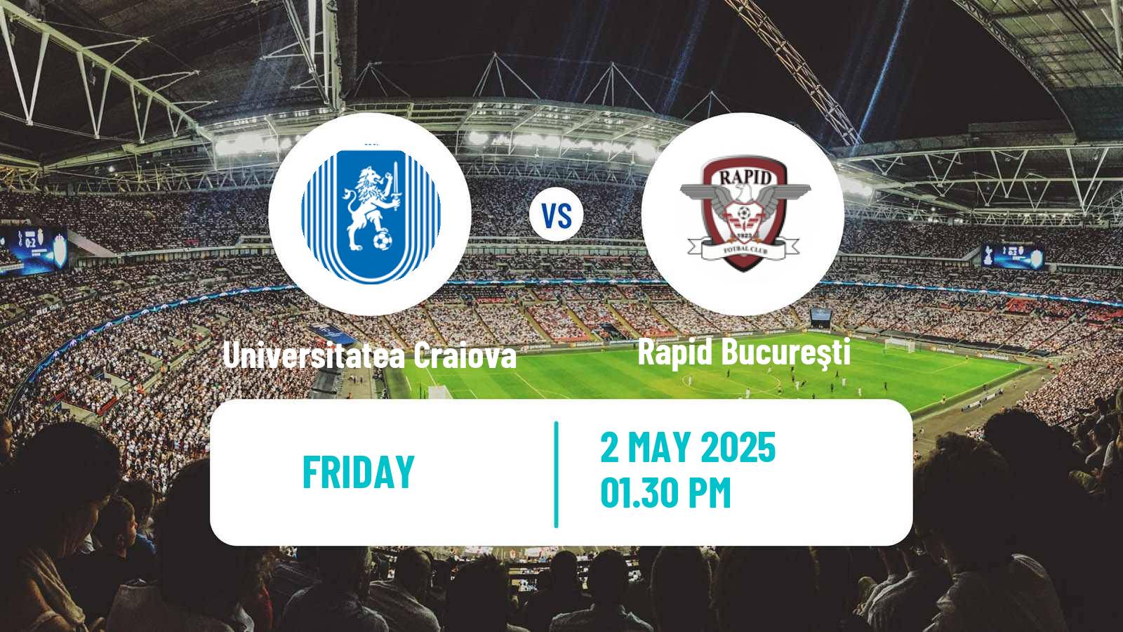 Soccer Romanian Liga 1 Universitatea Craiova - Rapid Bucureşti