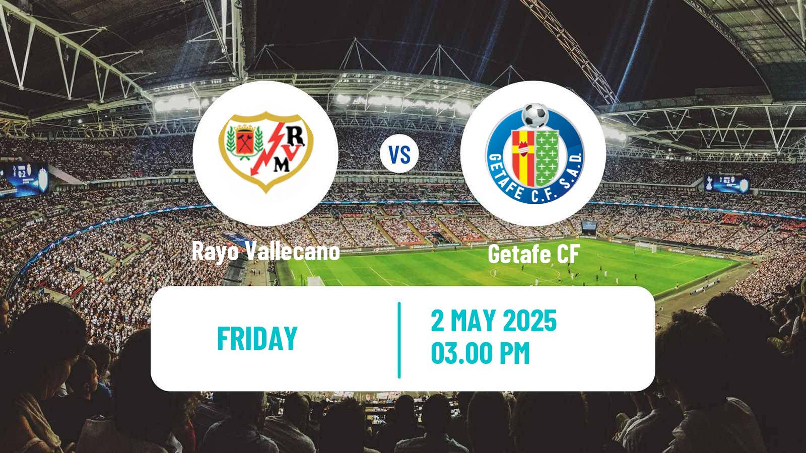 Soccer Spanish LaLiga Rayo Vallecano - Getafe
