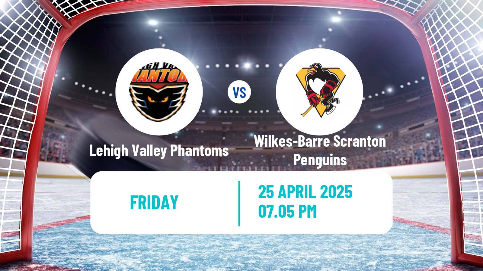 Hockey AHL Lehigh Valley Phantoms - Wilkes-Barre Scranton Penguins