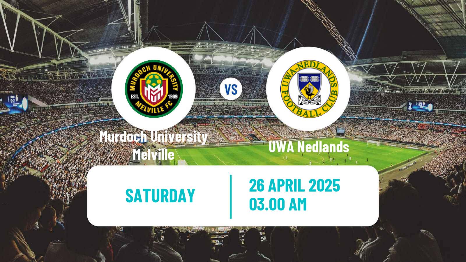 Soccer Australian WA State League Murdoch University Melville - UWA Nedlands