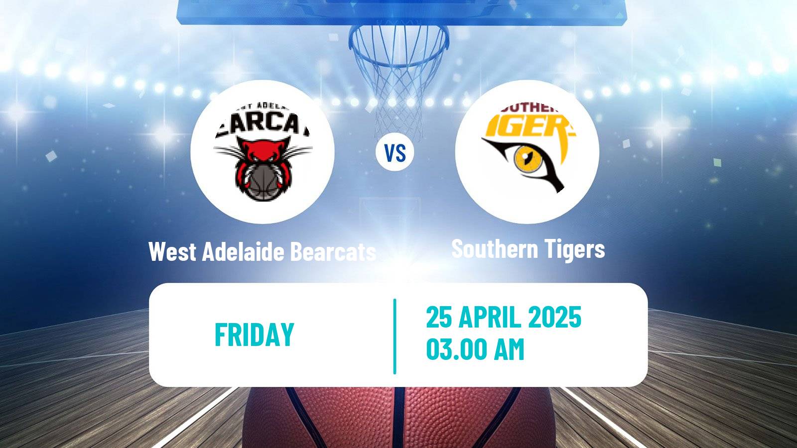 Basketball Australian NBL1 Central Women West Adelaide Bearcats - Southern Tigers