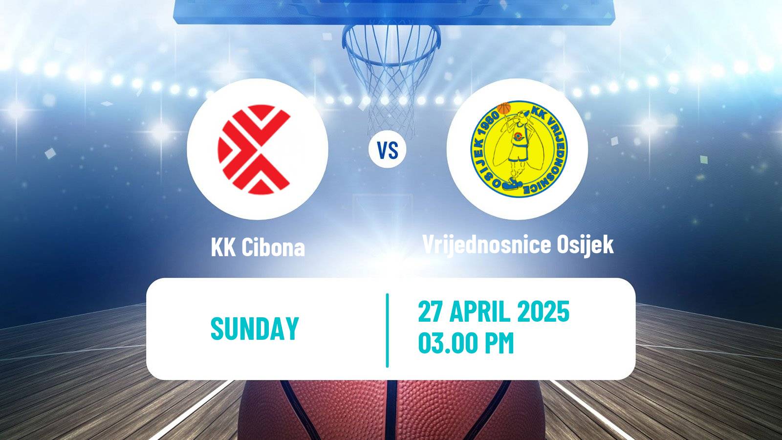 Basketball Croatian Premijer Liga Basketball Cibona - Vrijednosnice Osijek