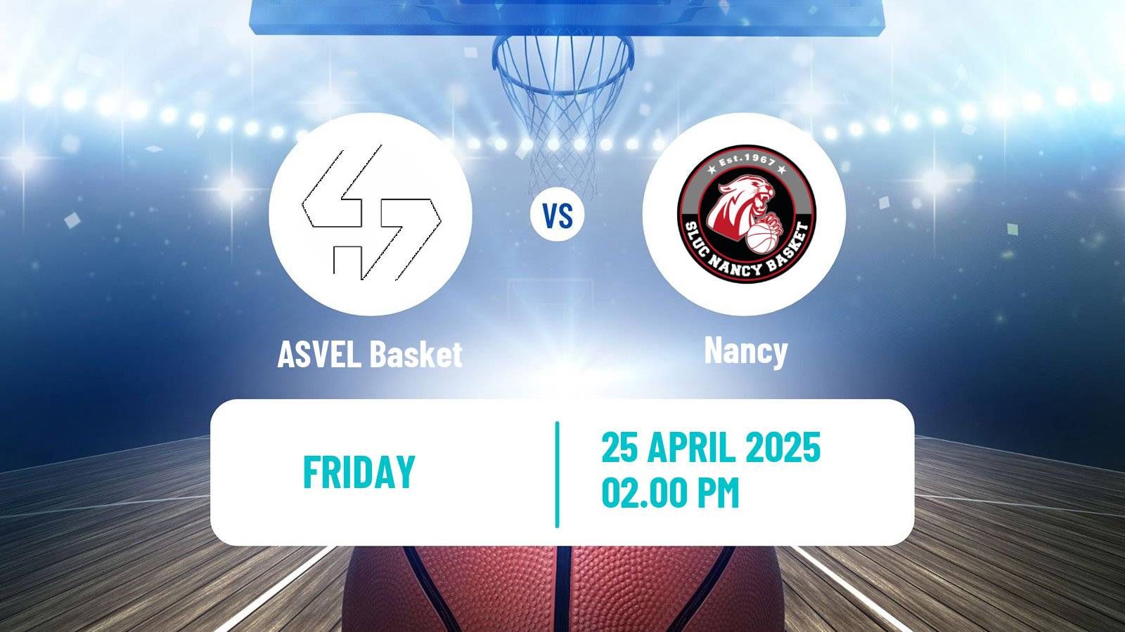 Basketball French LNB ASVEL Basket - Nancy