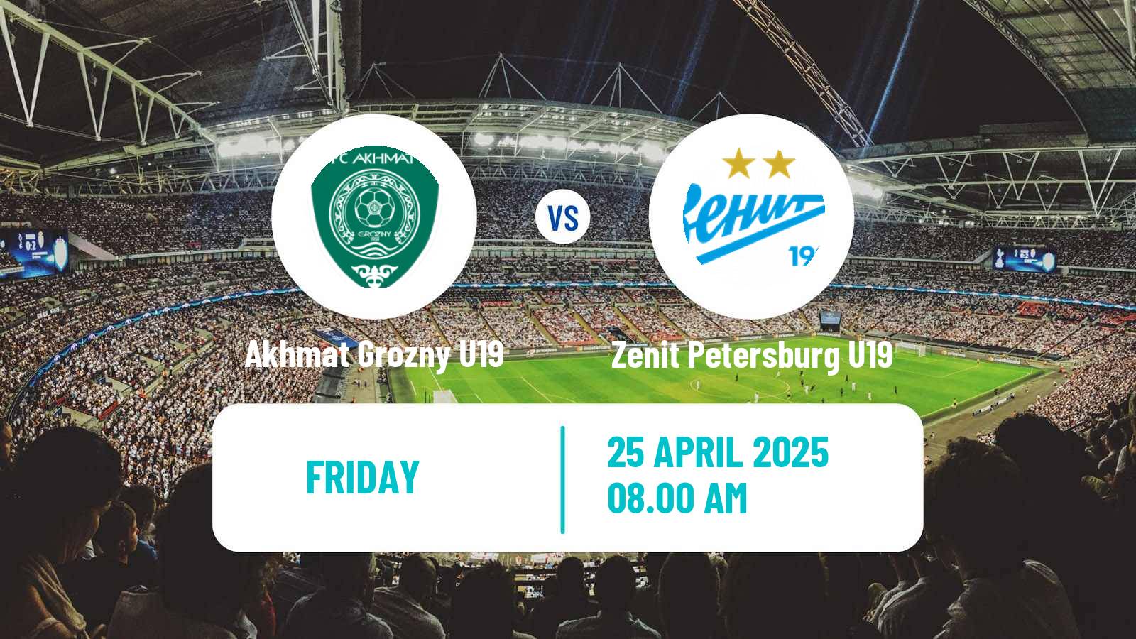 Soccer Russian Youth League Akhmat Grozny U19 - Zenit Petersburg U19
