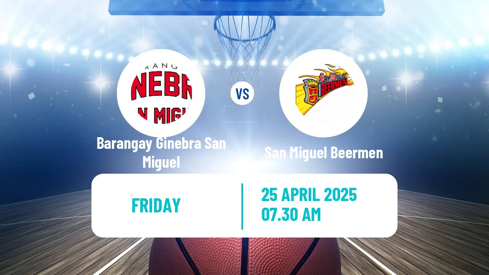 Basketball Philippines Cup Barangay Ginebra San Miguel - San Miguel Beermen