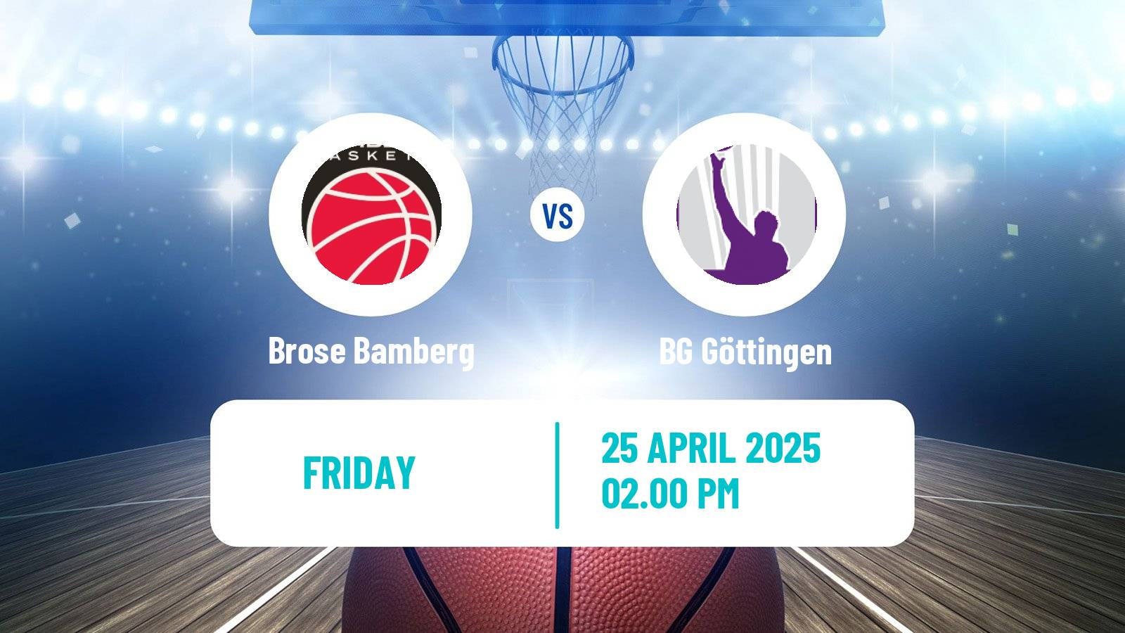 Basketball German BBL Brose Bamberg - BG Göttingen