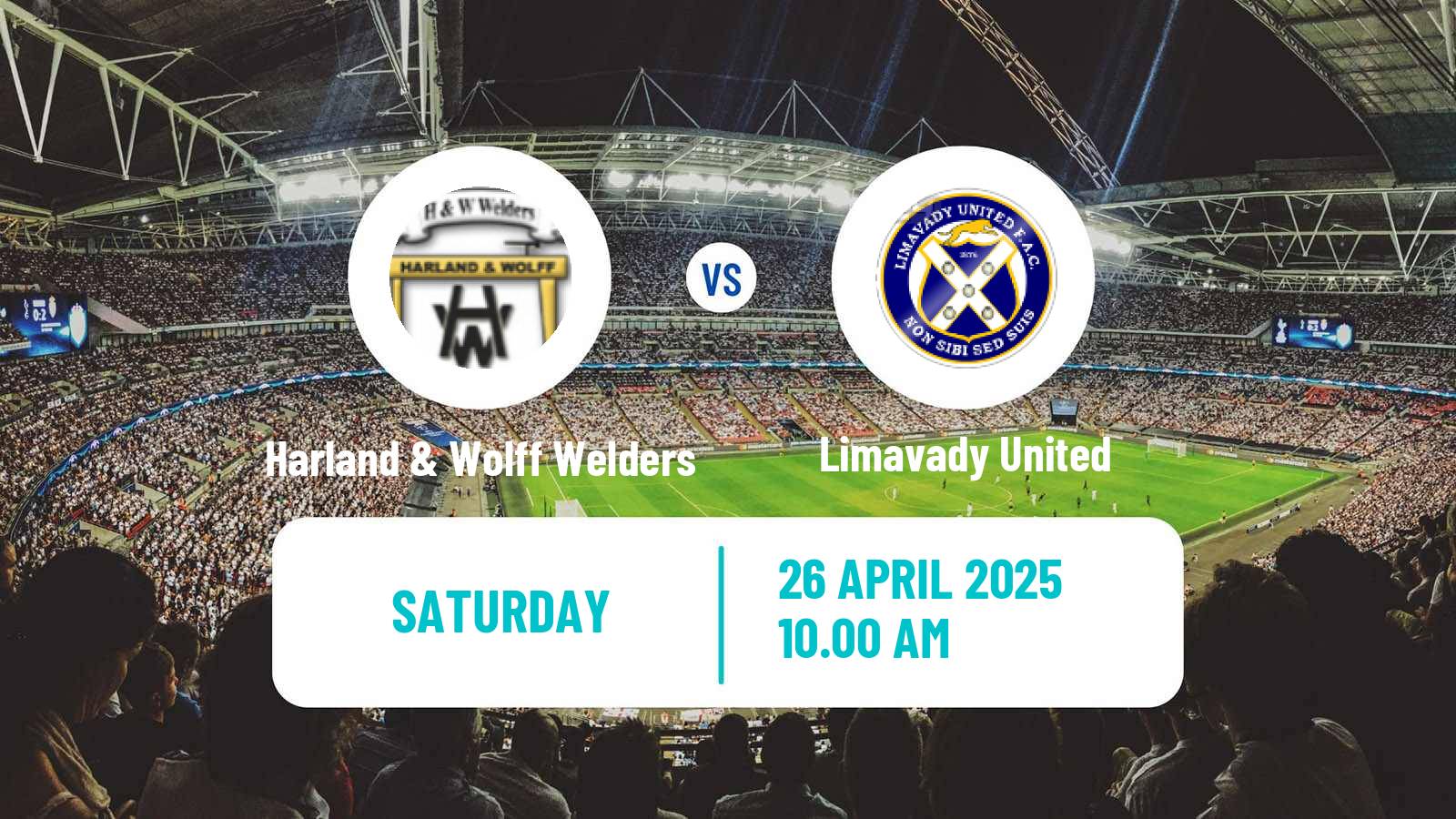Soccer Northern Irish Championship Harland & Wolff Welders - Limavady United