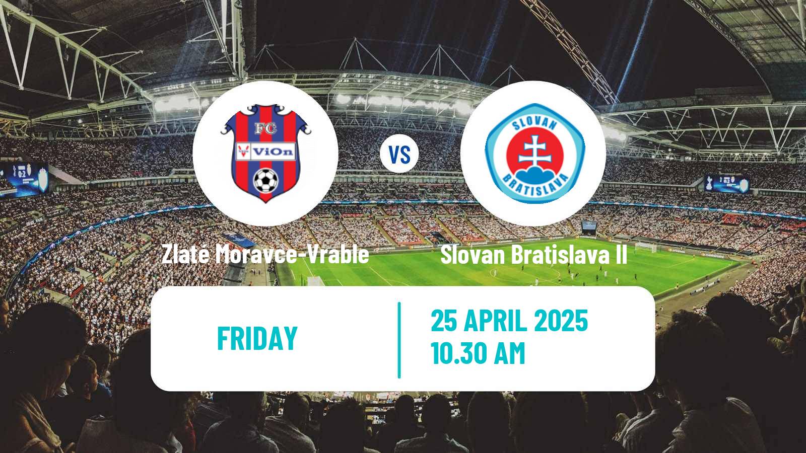 Soccer Slovak 2 Liga Zlaté Moravce-Vrable - Slovan Bratislava II
