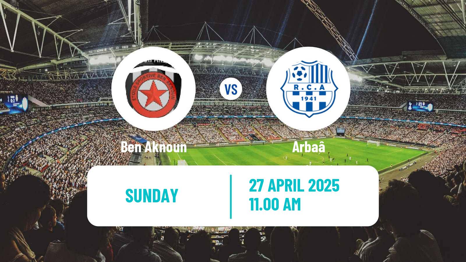 Soccer Algerian Ligue 2 Ben Aknoun - Arbaâ