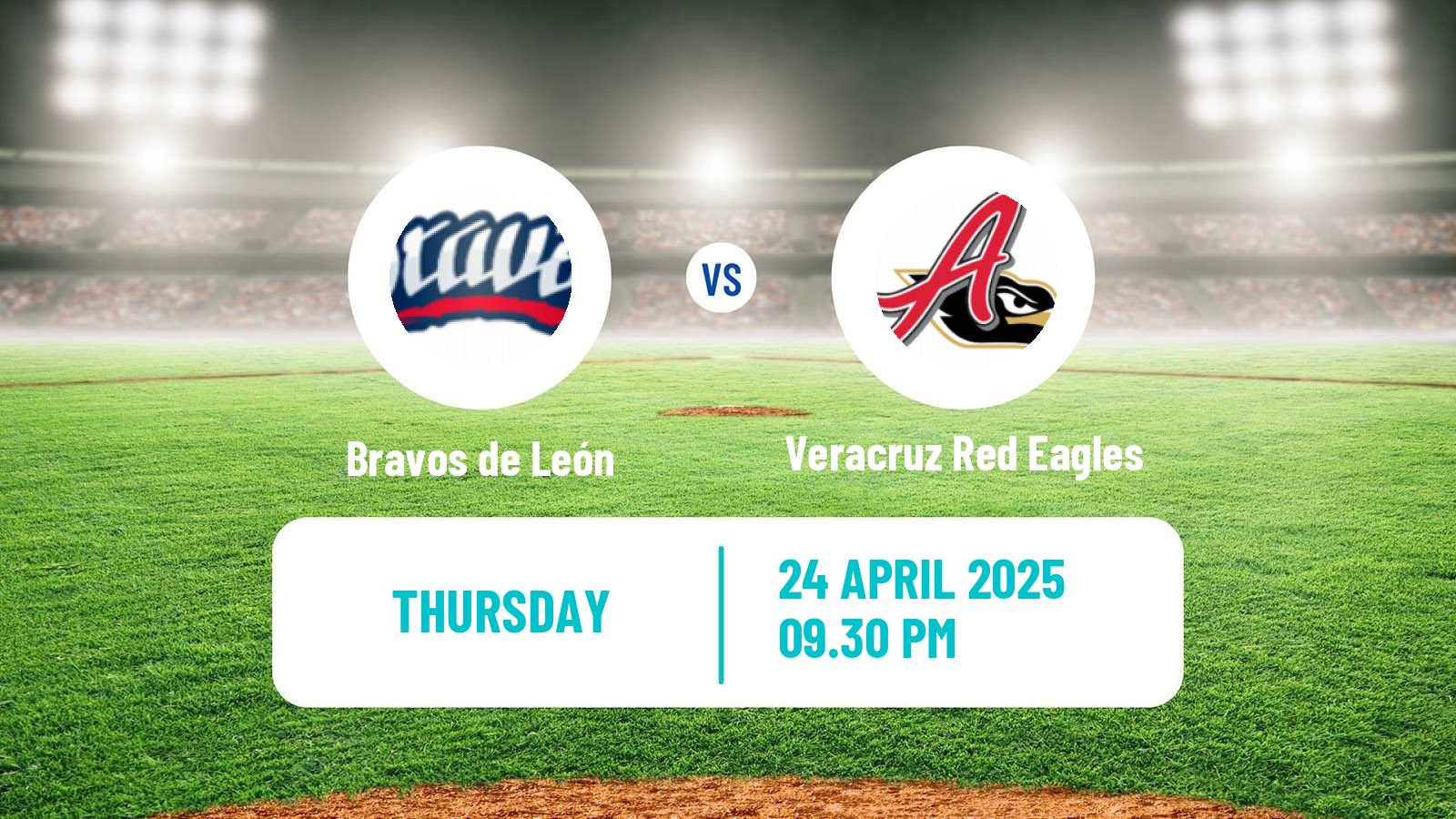 Baseball LMB Bravos de León - Veracruz Red Eagles