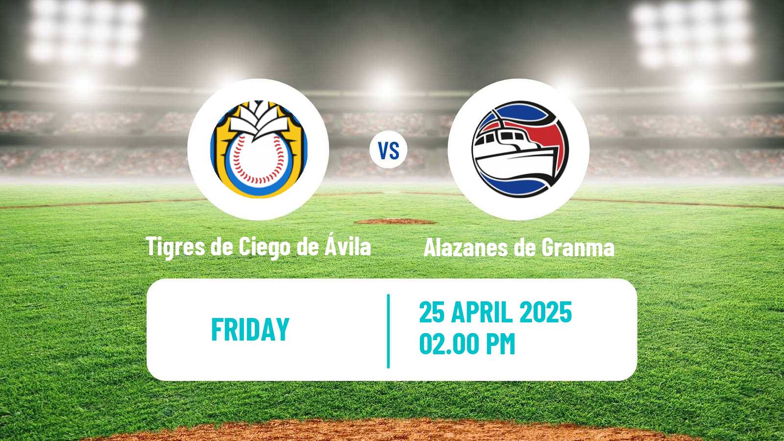 Baseball Cuba Liga Elite Baseball Tigres de Ciego de Ávila - Alazanes de Granma