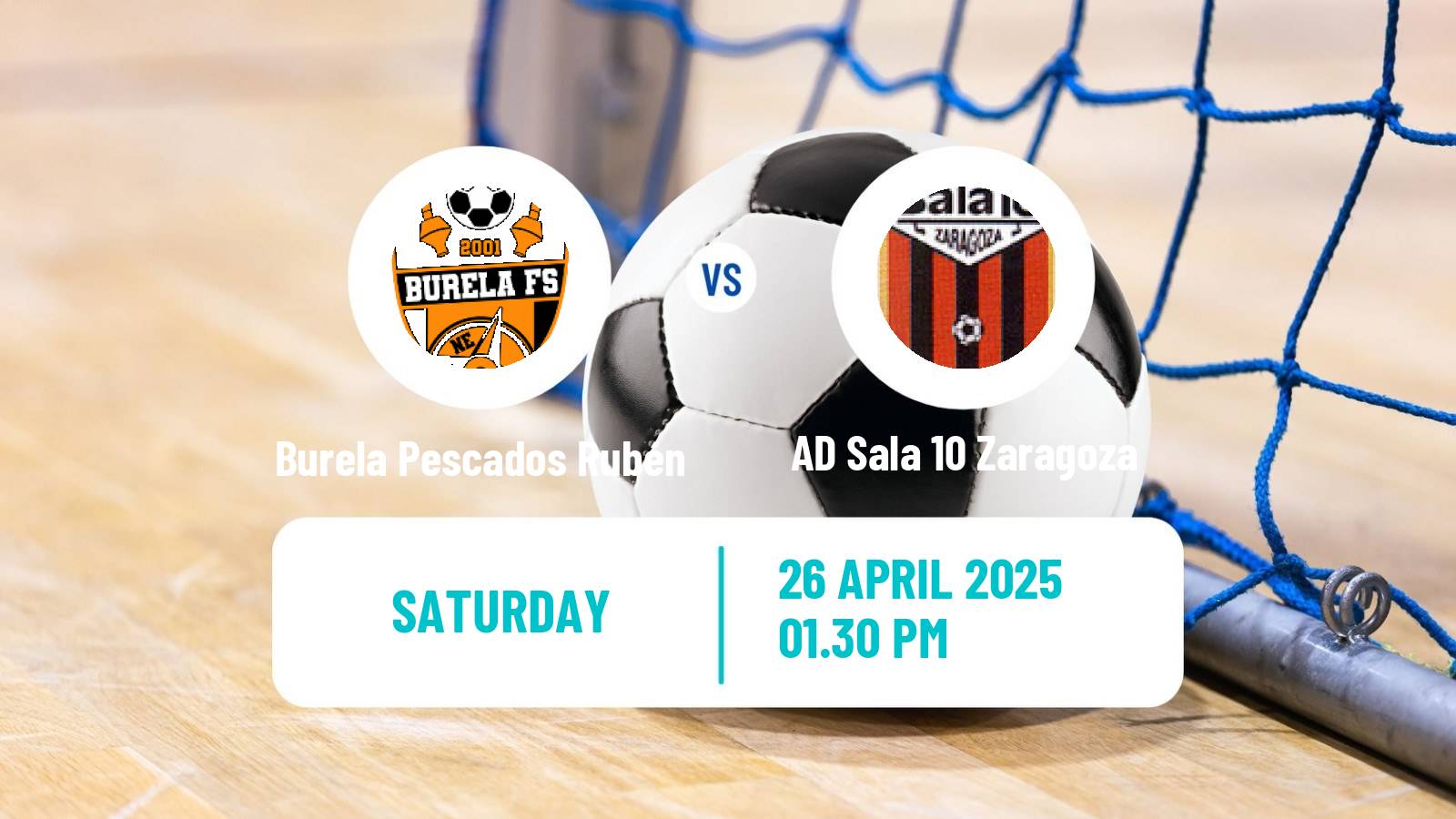 Futsal Spanish Primera Division Futsal Burela Pescados Rubén - AD Sala 10 Zaragoza