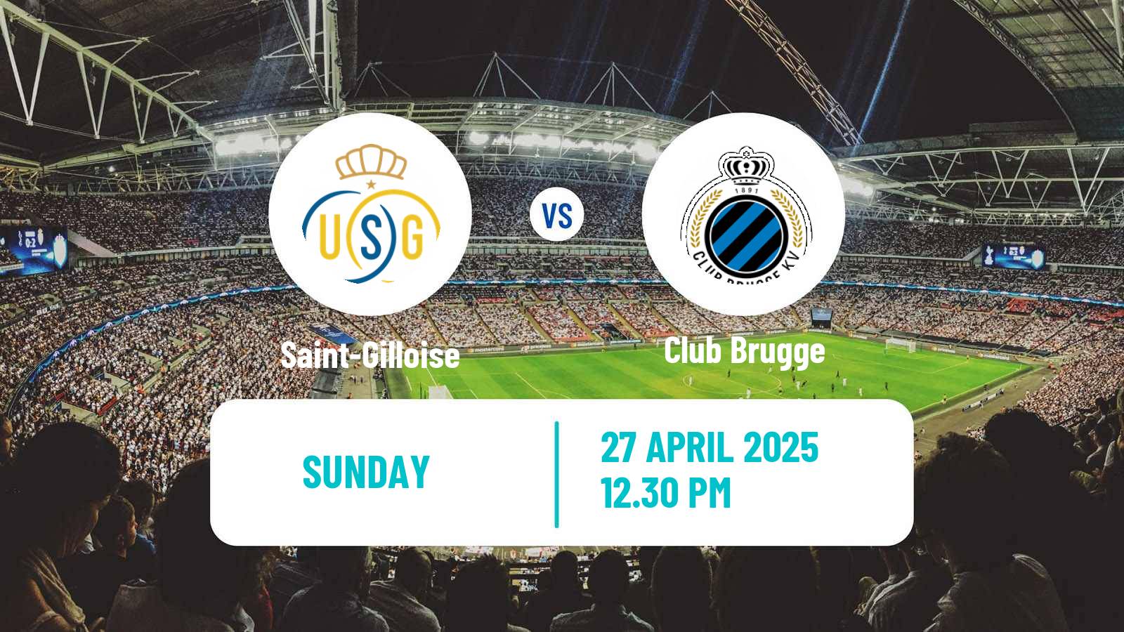 Soccer Belgian Jupiler Pro League Saint-Gilloise - Club Brugge
