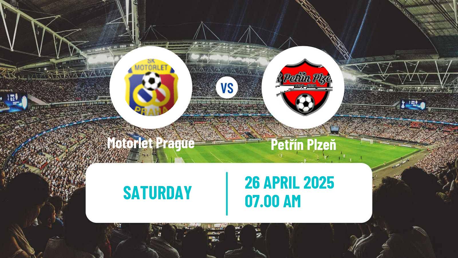 Soccer Czech CFL Group A Motorlet Prague - Petřín Plzeň