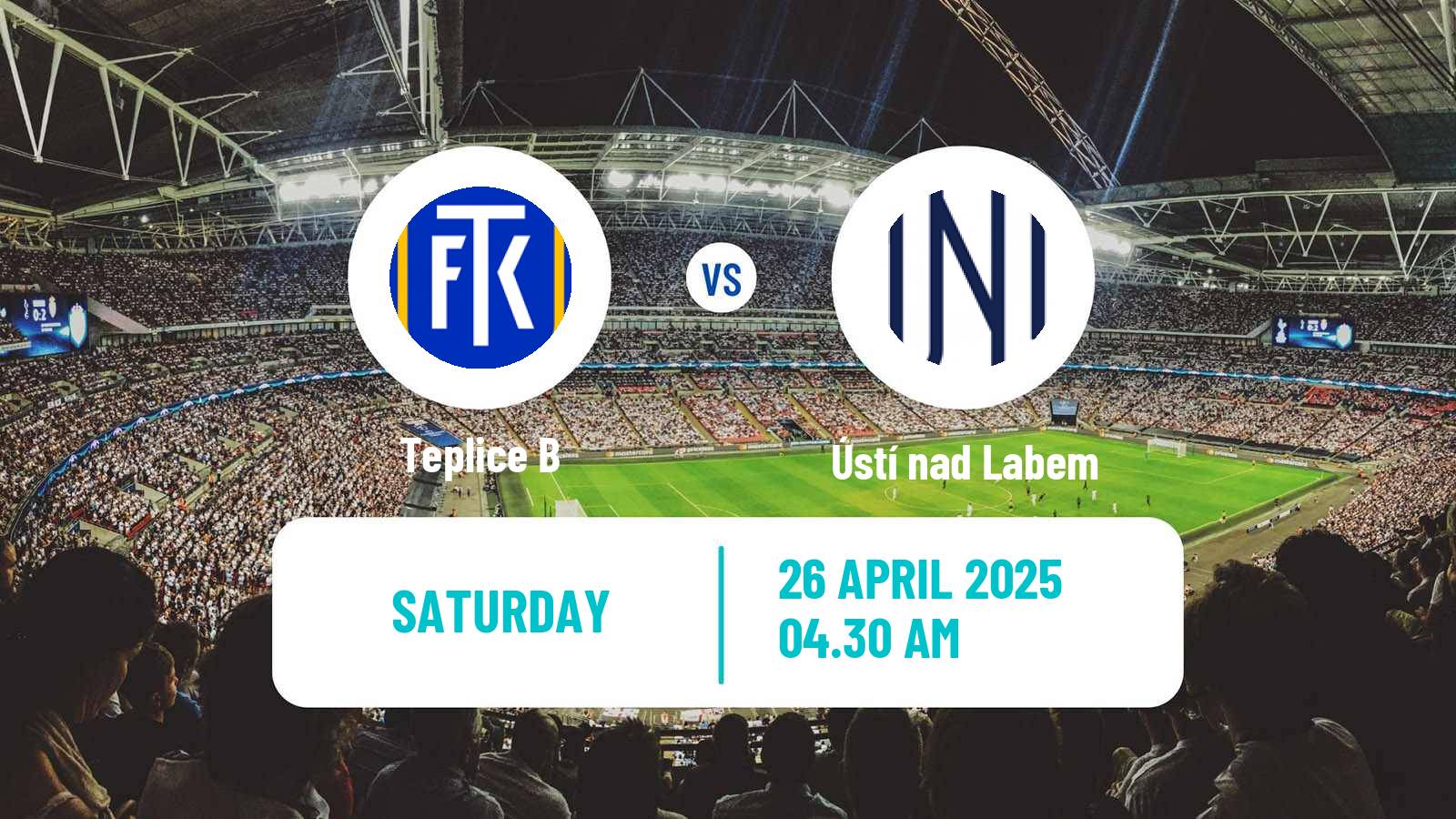 Soccer Czech CFL Group B Teplice B - Ústí nad Labem