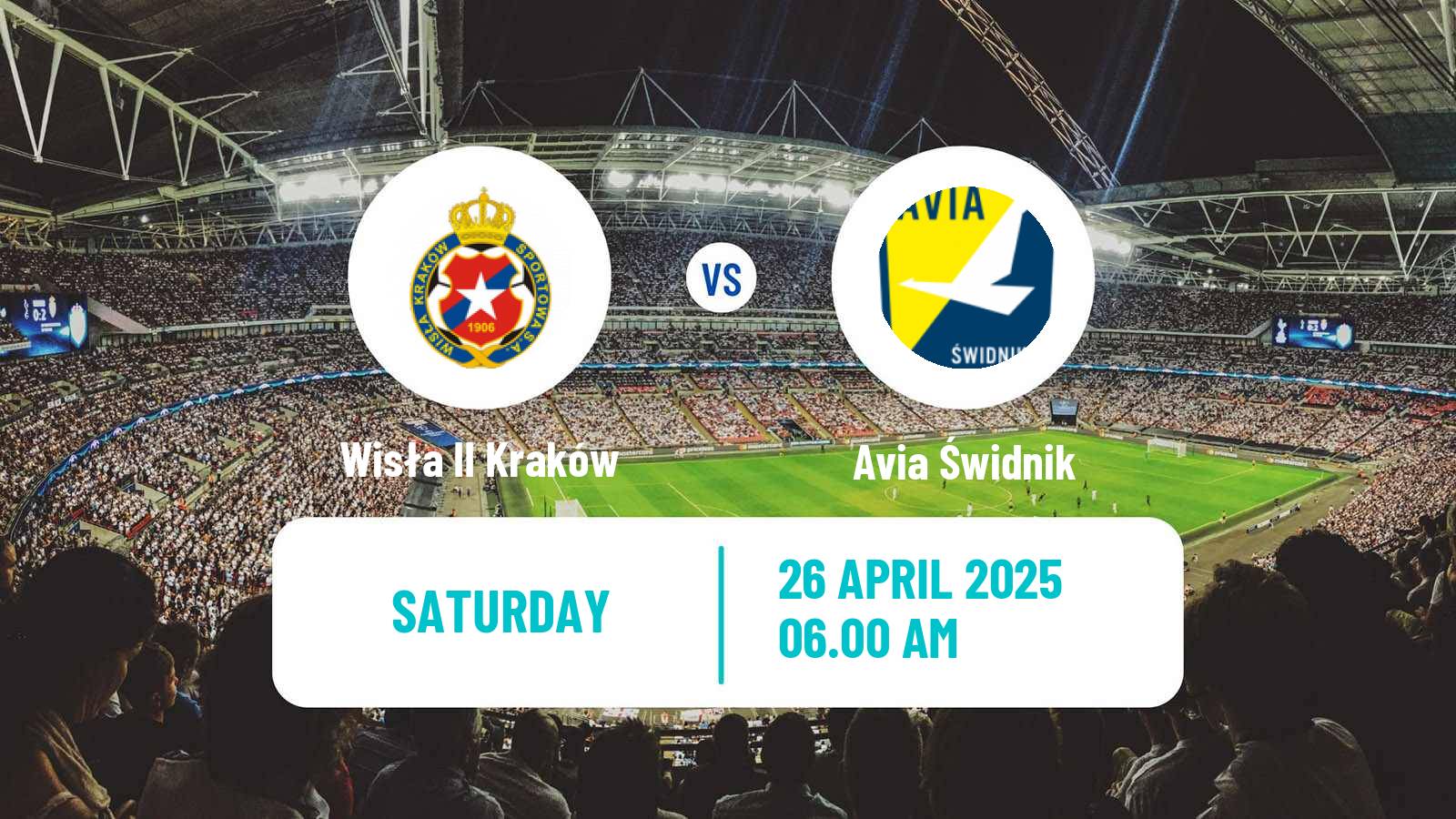 Soccer Polish Division 3 - Group IV Wisła II Kraków - Avia Świdnik