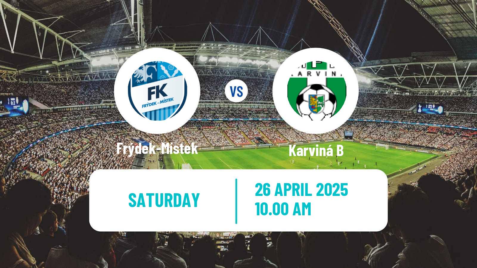 Soccer Czech MSFL Frýdek-Místek - Karviná B