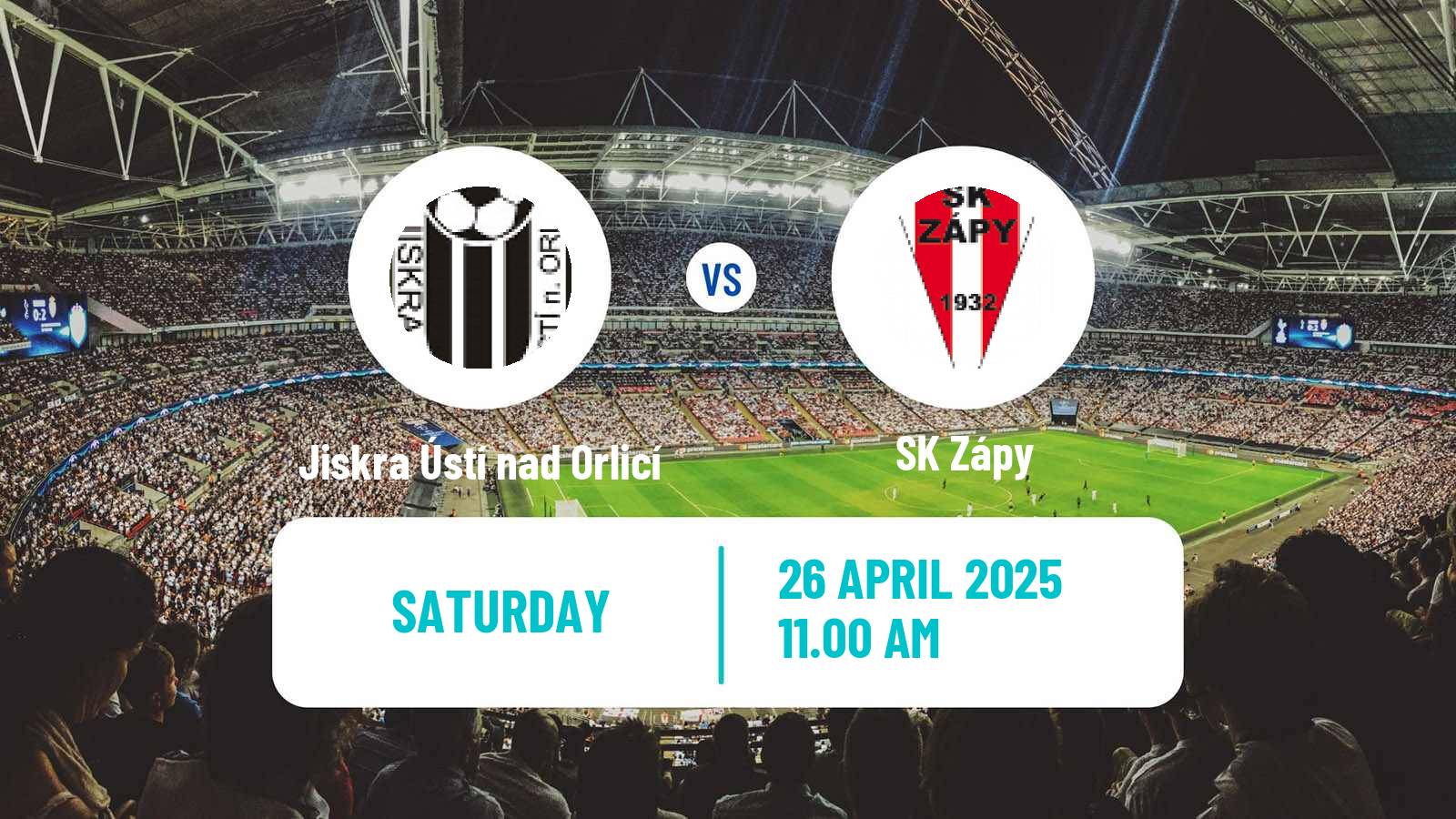 Soccer Czech CFL Group B Jiskra Ústí nad Orlicí - Zápy