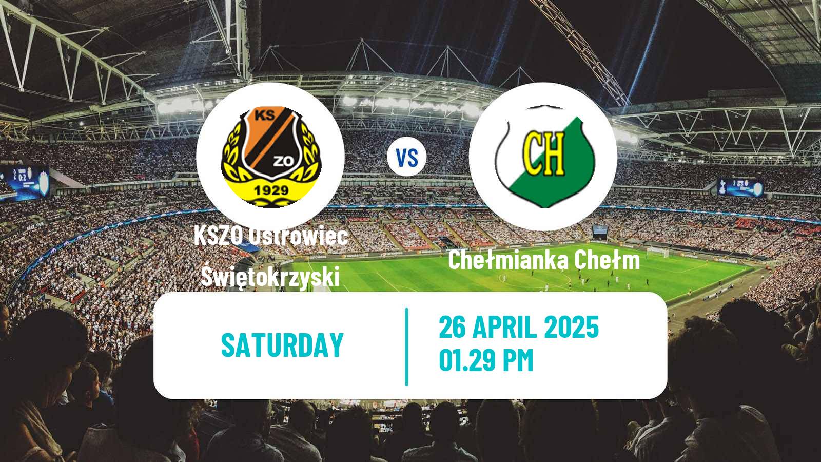 Soccer Polish Division 3 - Group IV KSZO Ostrowiec Świętokrzyski - Chełmianka Chełm