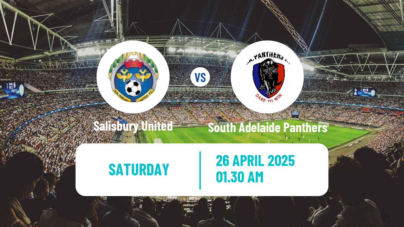 Soccer Australian SA State League Salisbury United - South Adelaide Panthers