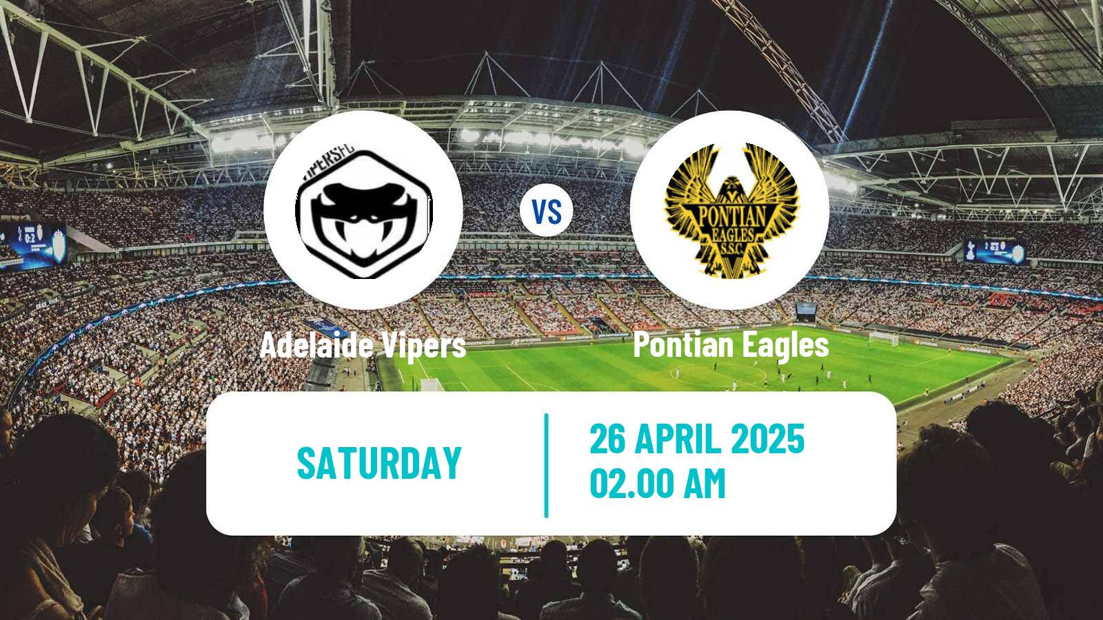 Soccer Australian SA State League Adelaide Vipers - Pontian Eagles