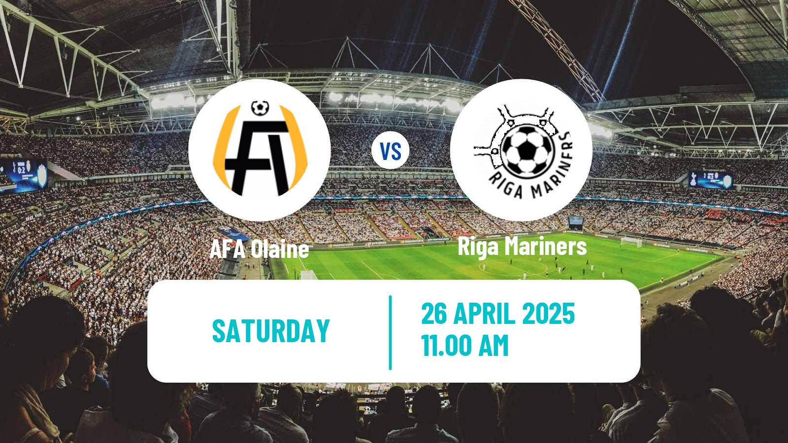 Soccer Latvian 1 Liga Olaine - Riga Mariners
