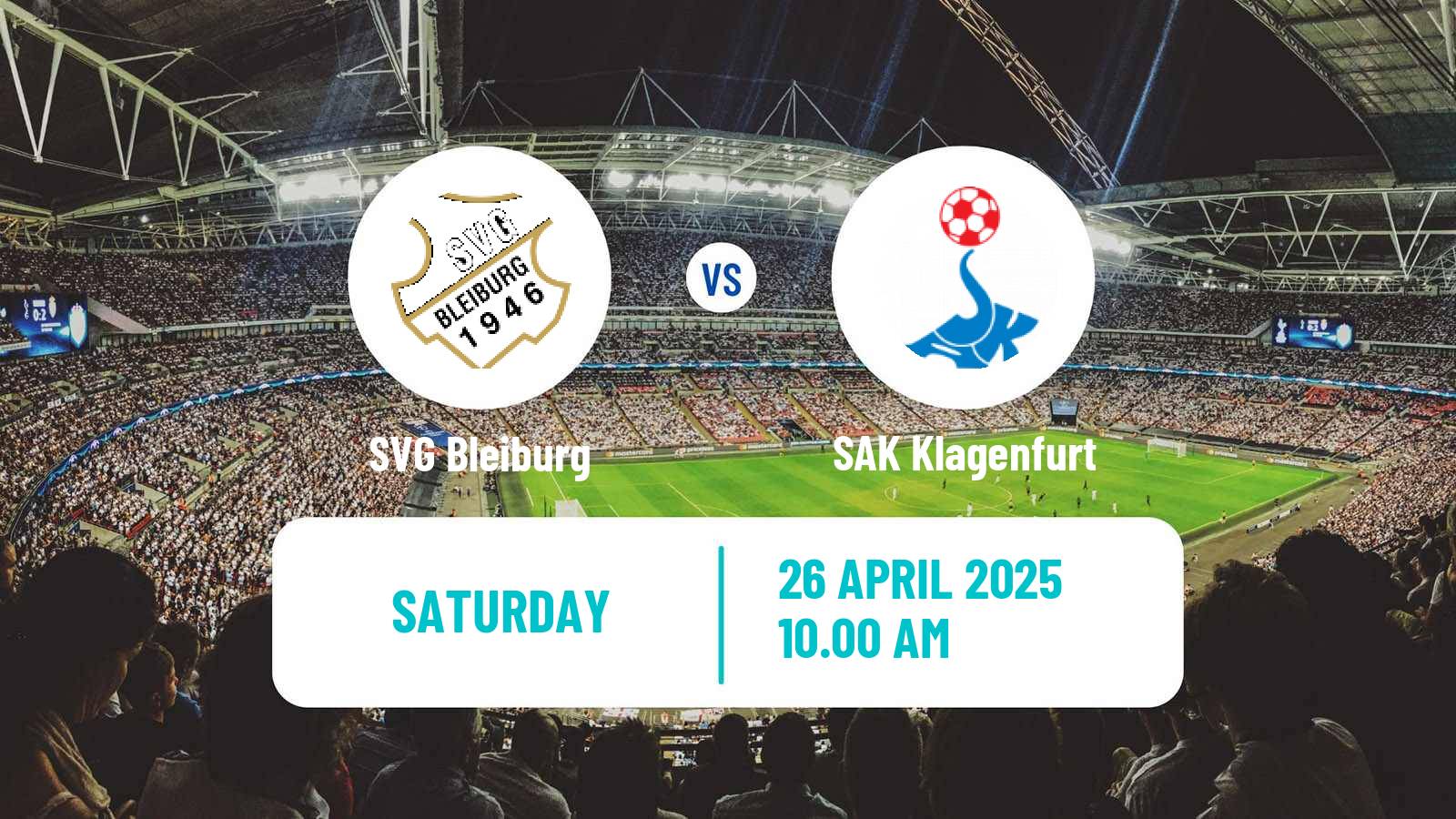 Soccer Austrian Landesliga Karnten Bleiburg - SAK Klagenfurt