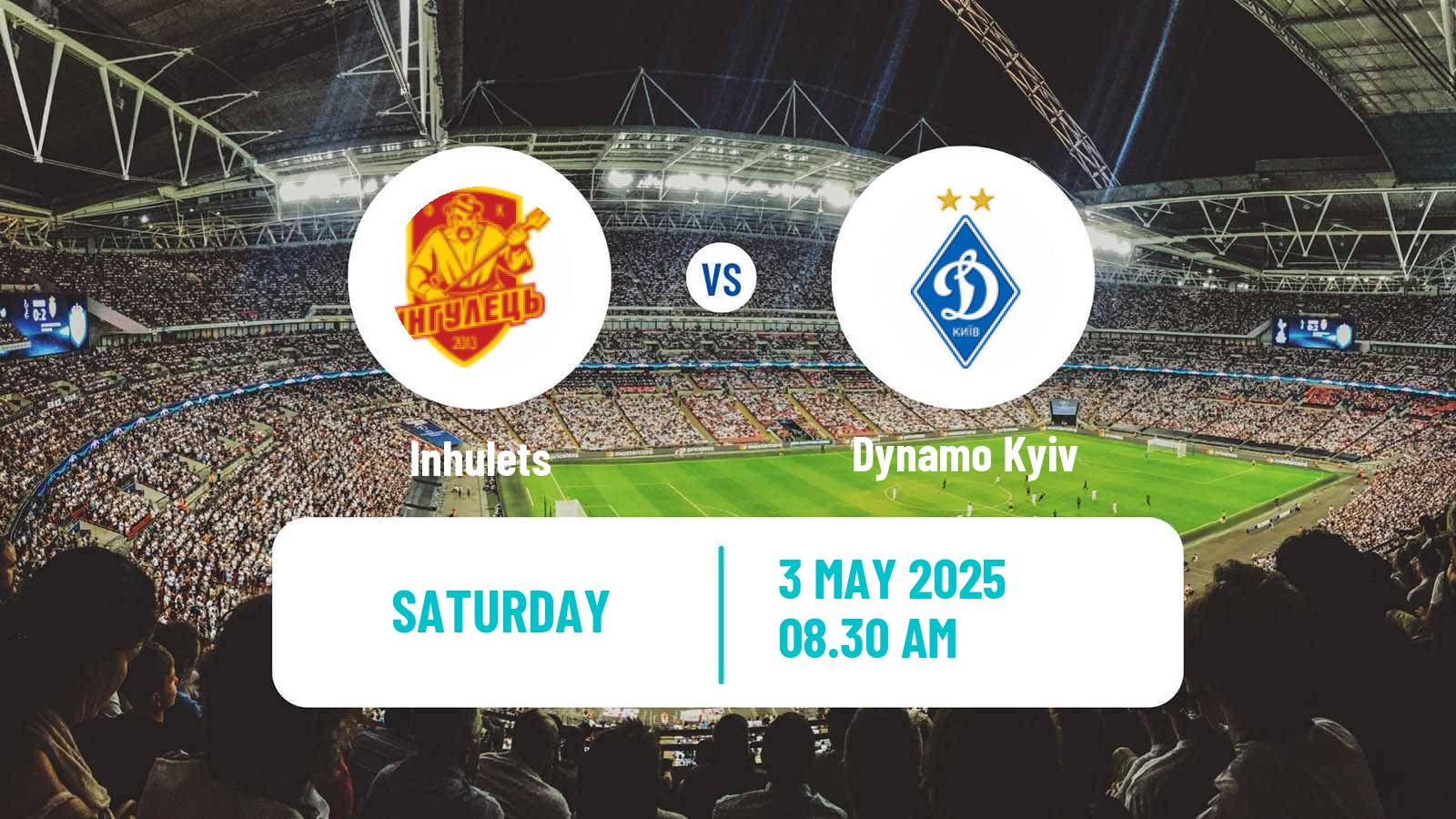 Soccer Ukrainian Premier League Inhulets - Dynamo Kyiv