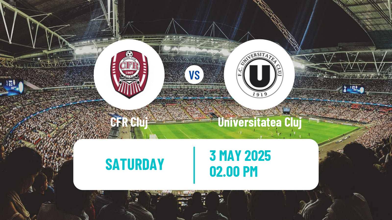 Soccer Romanian Liga 1 CFR Cluj - Universitatea Cluj