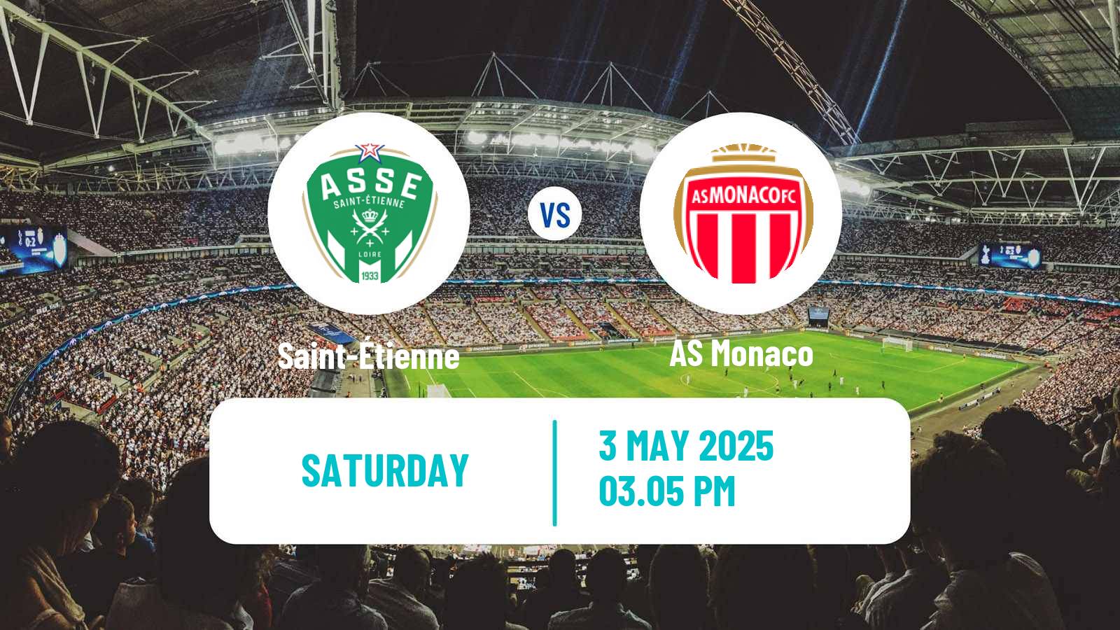 Soccer French Ligue 1 Saint-Étienne - Monaco