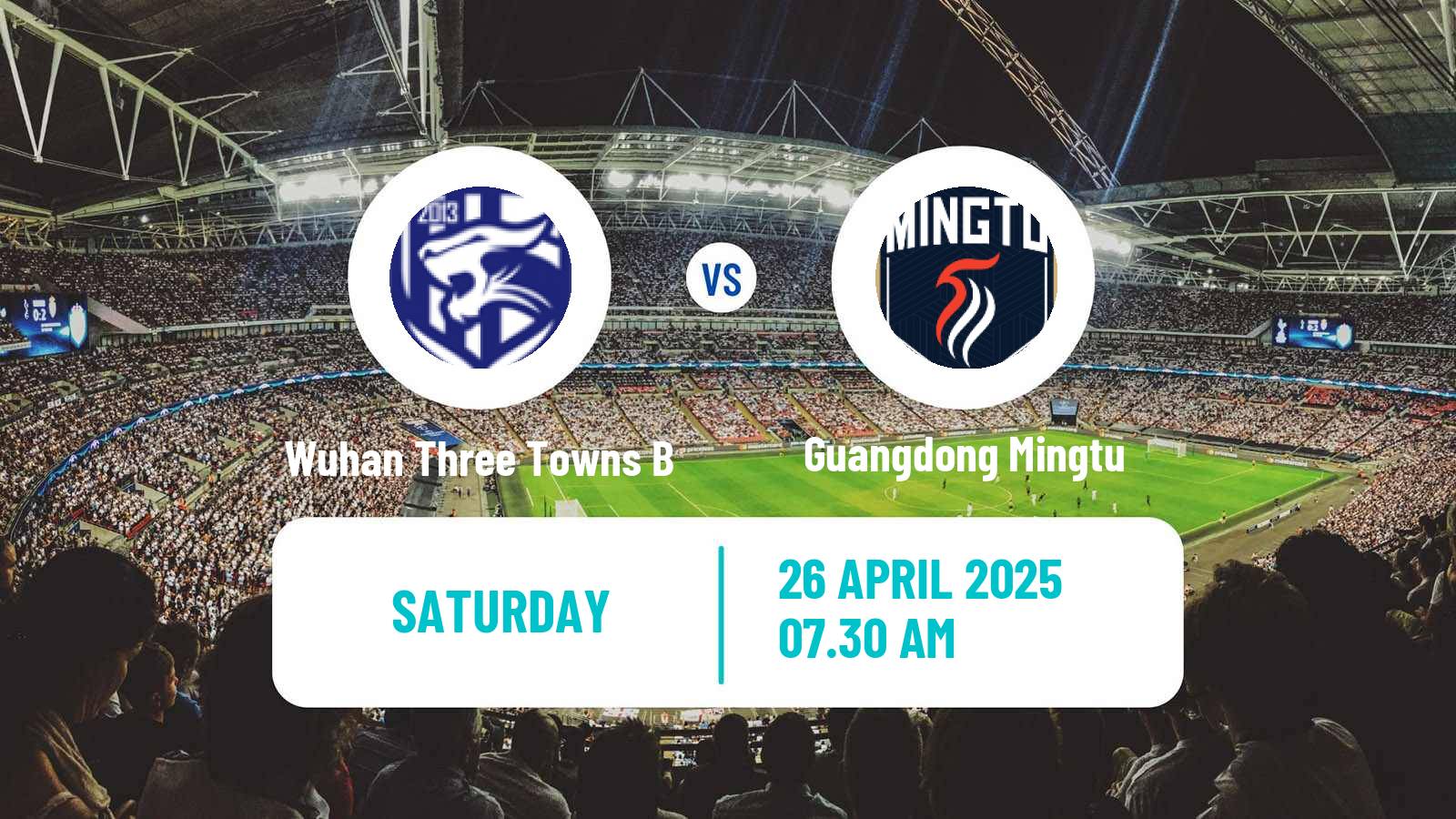 Soccer Chinese Yi League Wuhan Three Towns B - Guangdong Mingtu