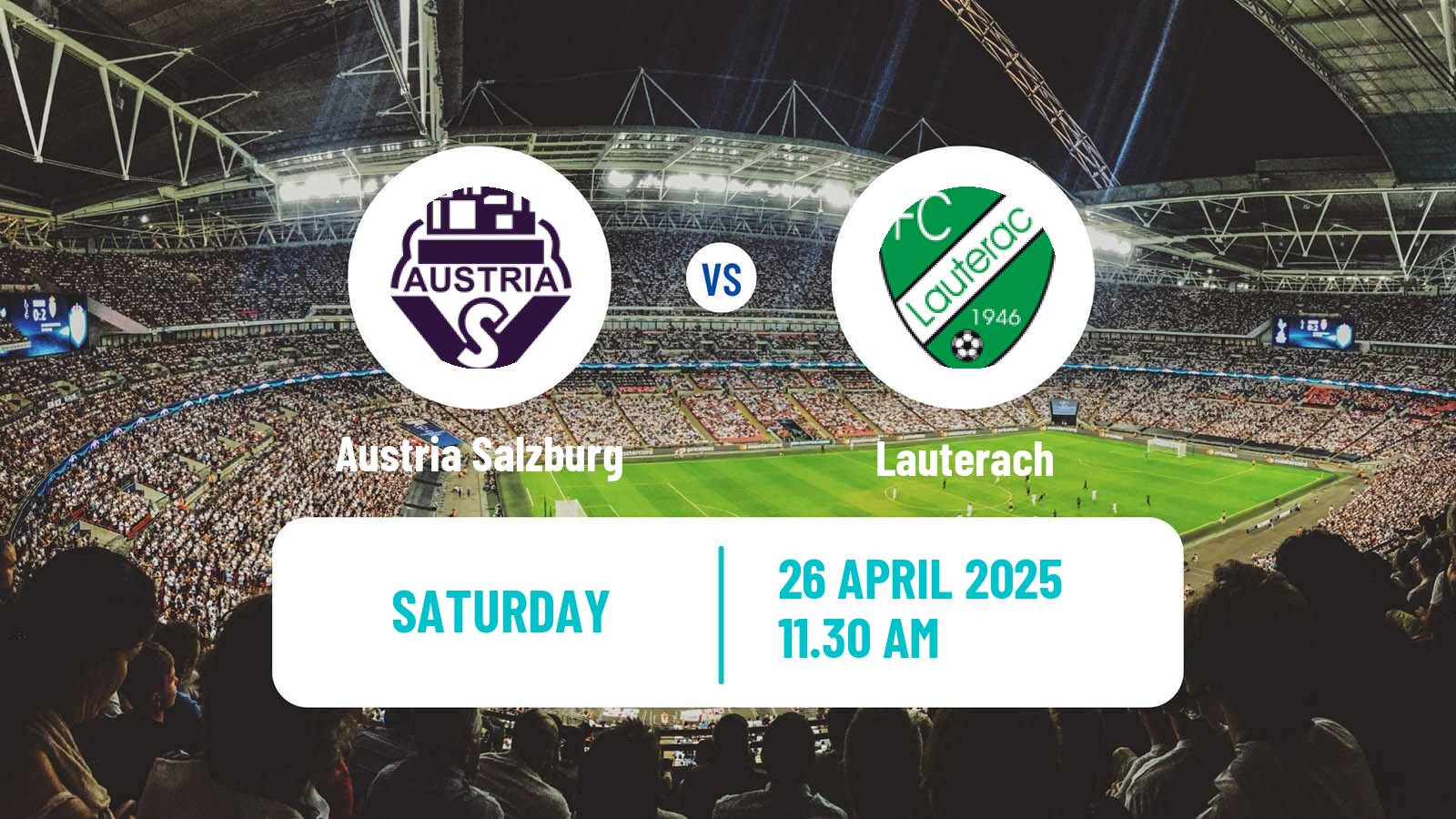 Soccer Austrian Regionalliga West Austria Salzburg - Lauterach