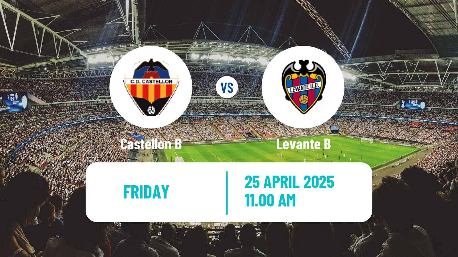 Soccer Spanish Tercera RFEF - Group 6 Castellon B - Levante B