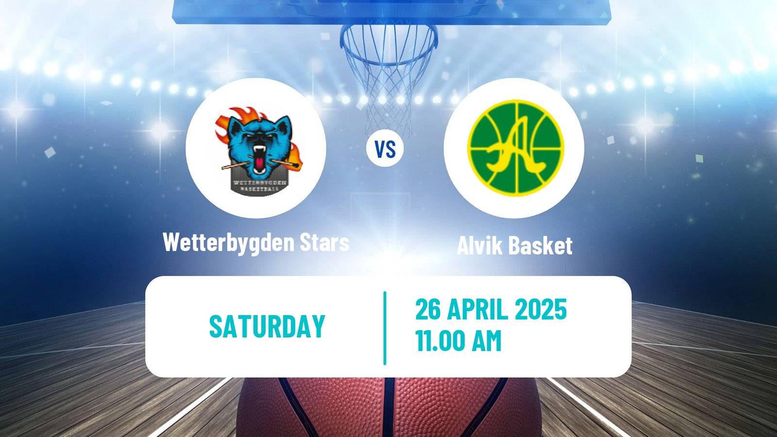 Basketball Swedish Superettan Basketball Wetterbygden Stars - Alvik