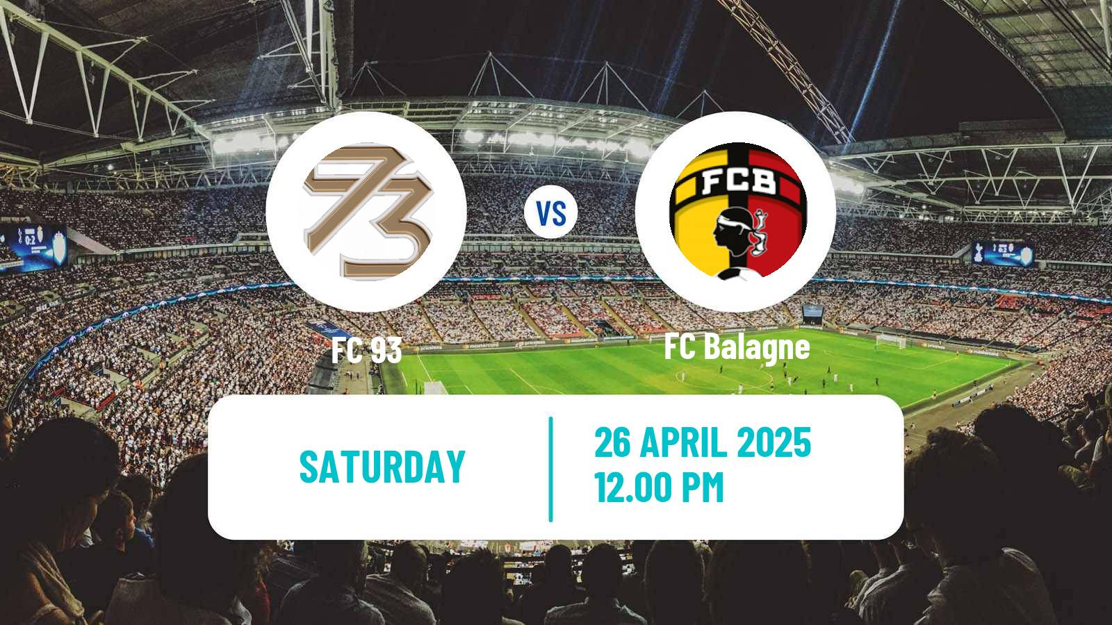 Soccer French National 2 - Group C FC 93 - Balagne