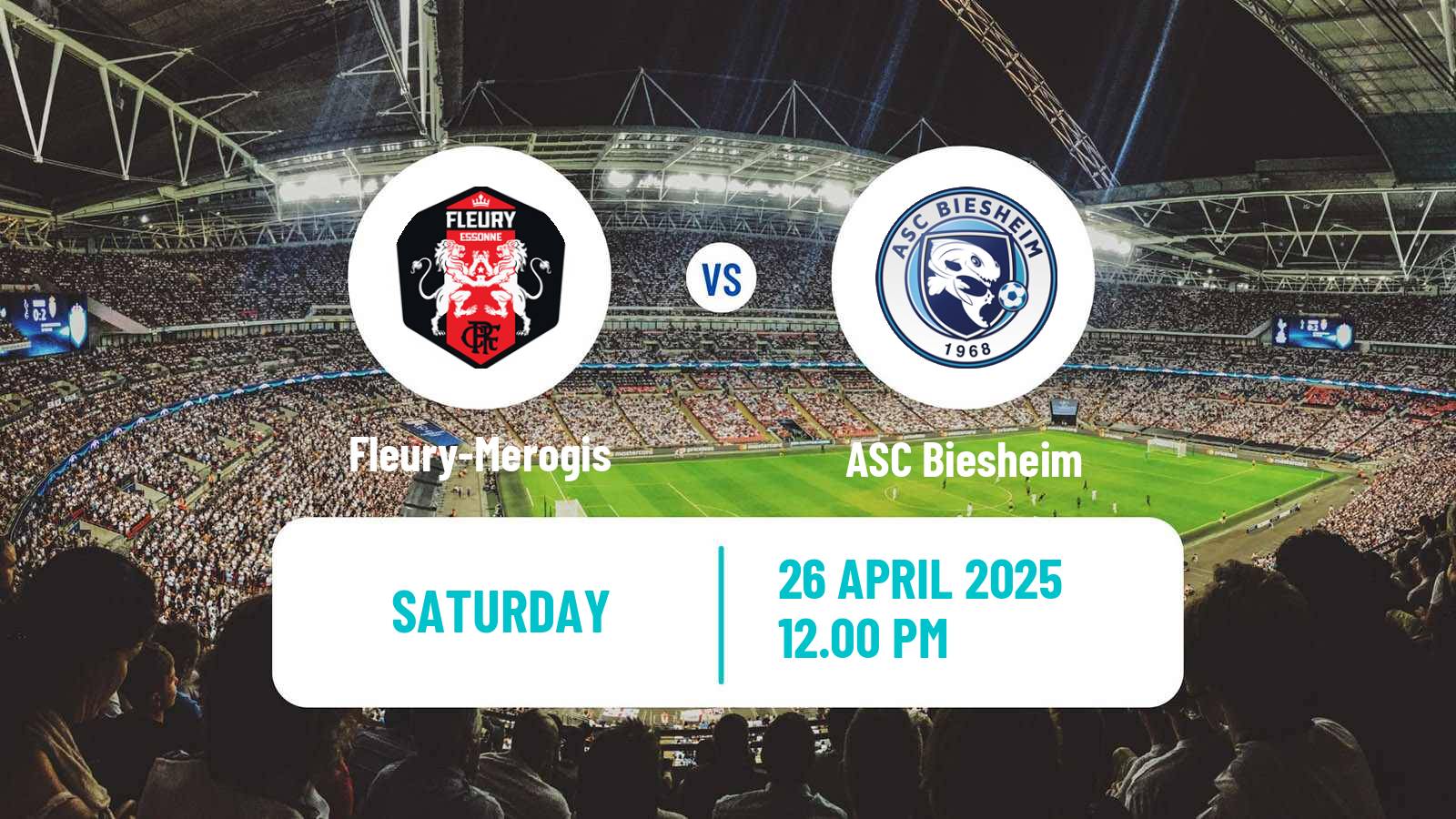 Soccer French National 2 - Group C Fleury-Merogis - Biesheim